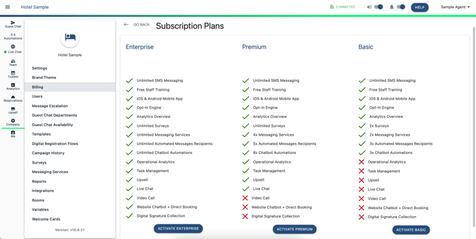 Billing - Change Subscription 2