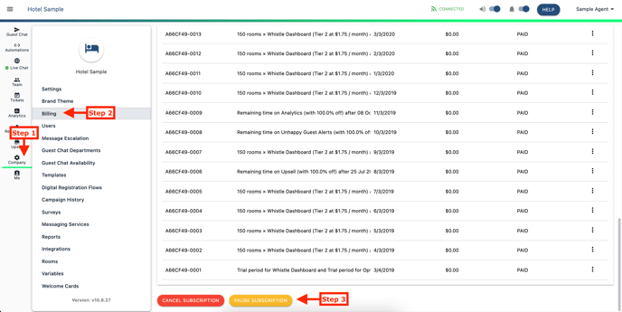 Pause Subscription Steps 1
